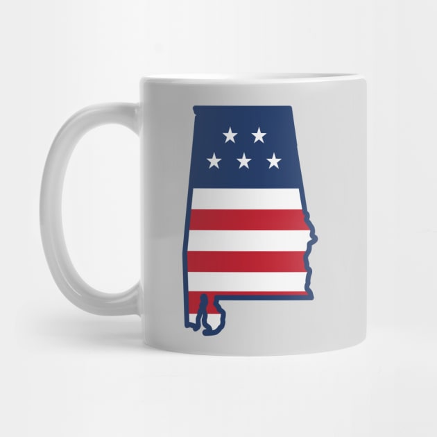 Stars and Stripes Alabama by SLAG_Creative